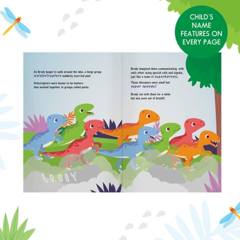 Personalised Dinosaur Adventure A4 Story Book Extra Image 2